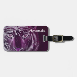 Etiqueta Para Maletas Personalizado por el nombre Tiger Design