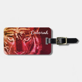Etiqueta Para Maletas Personalizado por el nombre Tiger Design