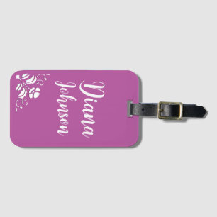Etiqueta Para Maletas Personalizado Purple Laggage Tag Moda simple moda