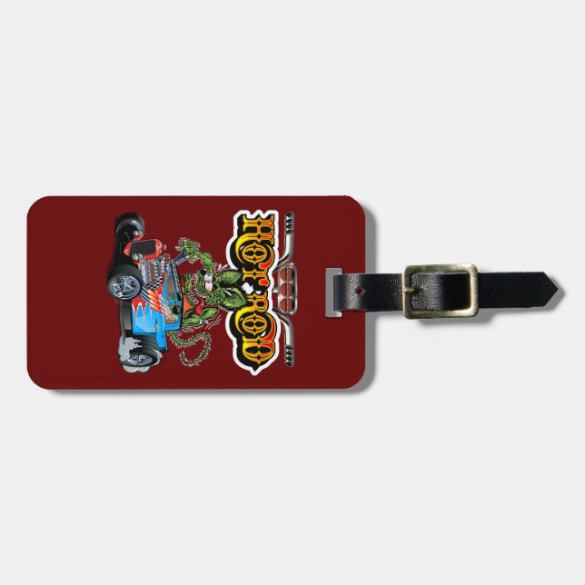 Etiqueta Para Maletas Personalizado retro (Frente Horizontal)
