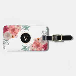 Etiqueta Para Maletas Personalizado rojo rosa viaje