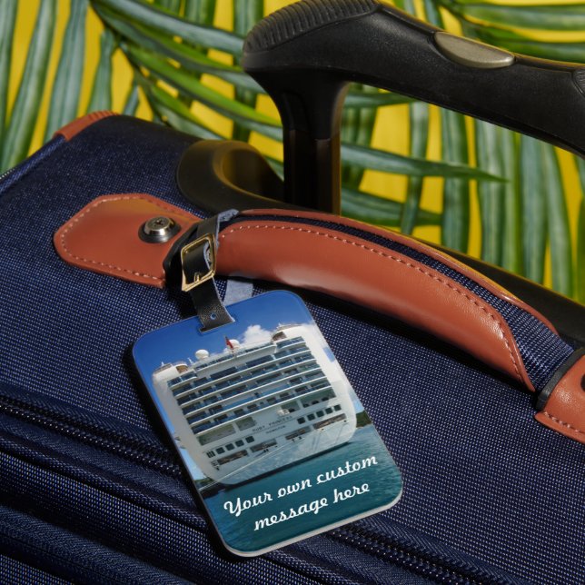 Etiqueta Para Maletas Personalizado severo de rubíes (Anverso In situ 1)