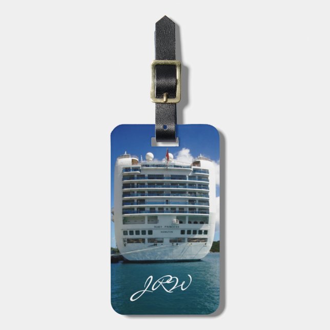 Etiqueta Para Maletas Personalizado severo de rubíes de la visión (Frente Vertical)