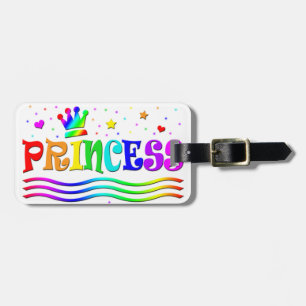 Etiqueta Para Maletas Personalizado tierna imagen predilecta princesa ar