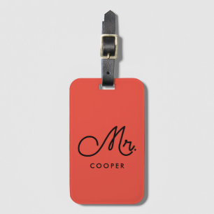 Etiqueta Para Maletas Personalizado Vintage Sr.