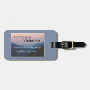 Etiqueta Para Maletas Personalizar la Ordenanza de 65 años Felicitacione
