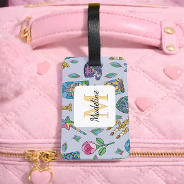 Etiqueta Para Maletas Personalized Beauty and the Beast Book Girl