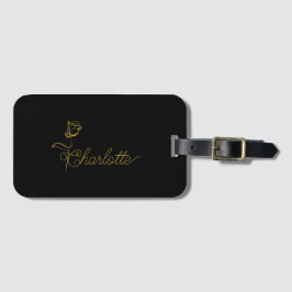 Etiqueta Para Maletas Personalized Bloom Design Custom Name