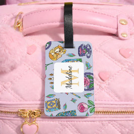 Etiqueta Para Maletas Personalized Cats Beauty and the Beast Book Girl