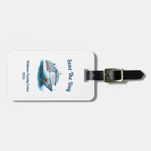 Etiqueta Para Maletas Personalized Cruise Door Marker (Frente Horizontal)