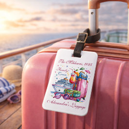 Etiqueta Para Maletas Personalized Family Cruise Name Year