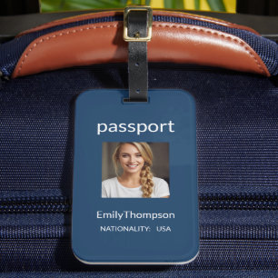 Etiqueta Para Maletas Personalized Luggage Tag with Photo & Details 