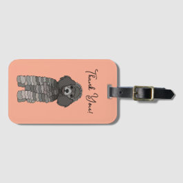 Etiqueta Para Maletas Personalized Poodle Dog Pet