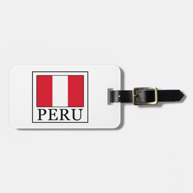 Etiqueta Para Maletas Perú (Frente Horizontal)
