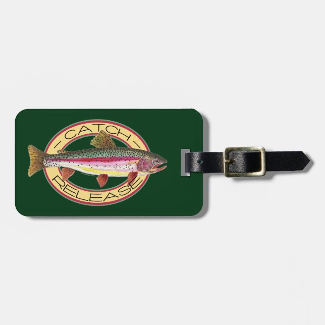 Etiqueta Para Maletas Pesca de captura y liberación (Frente Horizontal)