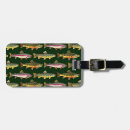 Etiqueta Para Maletas Pesca de trucha