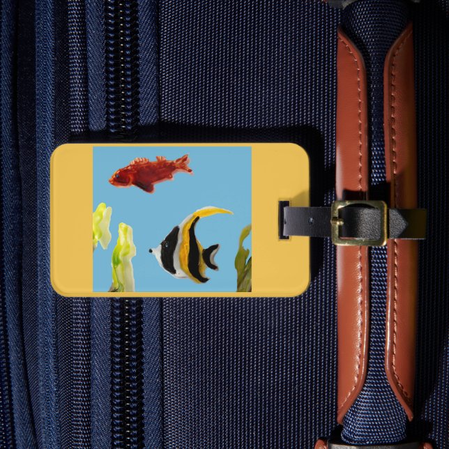 Etiqueta Para Maletas Pescado acuático (Anverso In situ 4)