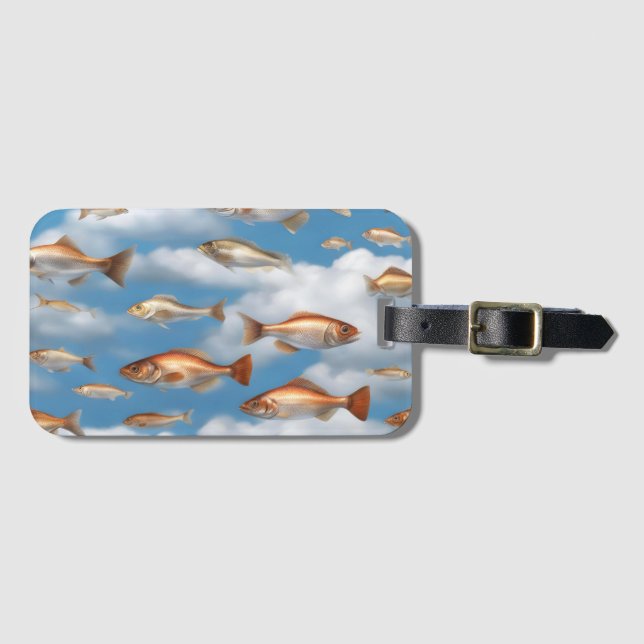 Etiqueta Para Maletas Pescado de lluvia (Anverso horizontal)