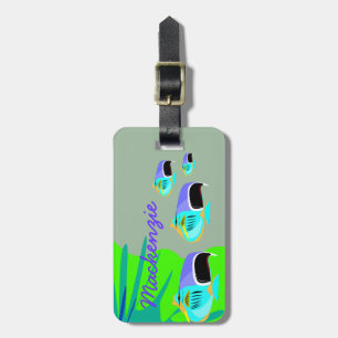 Etiqueta Para Maletas Pescado tropical