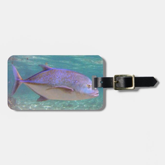 Etiqueta Para Maletas Pescados de Hawaii Trevally (Frente Horizontal)