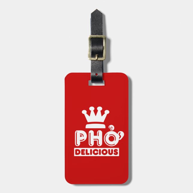 Etiqueta Para Maletas Pho King Delicious (Frente Vertical)