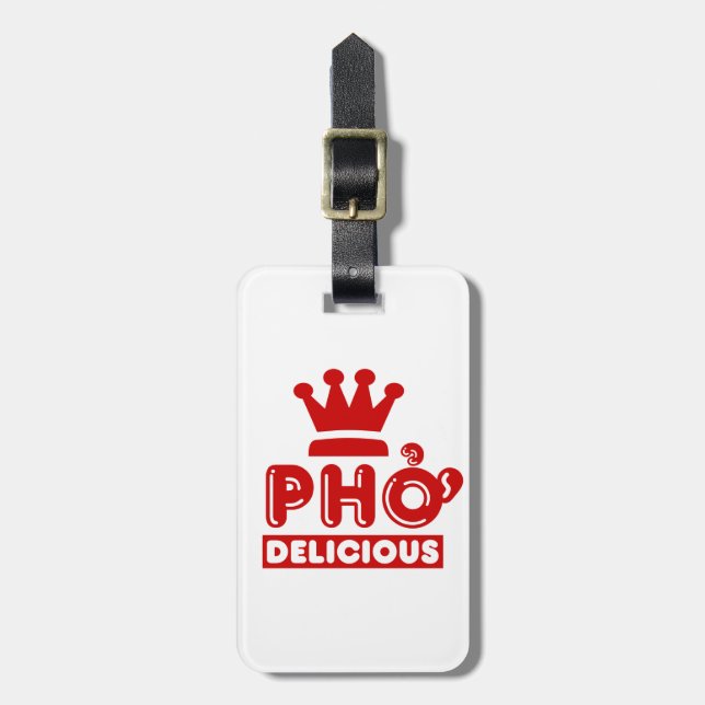 Etiqueta Para Maletas Pho King Delicious (Frente Vertical)
