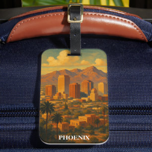 Etiqueta Para Maletas Phoenix Arizona Viajes Antiguos – Horizonte del De