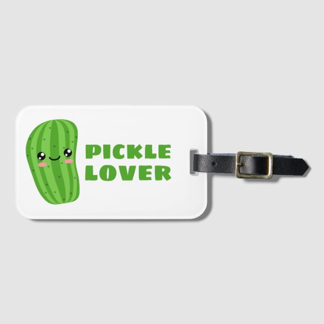 Etiqueta Para Maletas Pickle Lover (Anverso horizontal)