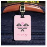 Etiqueta Para Maletas Pickleball Gal Paddles Monograma Nombre personaliz<br><div class="desc">Pickleball Gal ciertamente se merece una etiqueta de equipaje/bolsa que cuenta la historia — le encanta jugar y "la buena vida" hace esa declaración para ella. Sus iniciales / monograma sobre las palas y su nombre en la parte inferior. Divertido y único. Por ti mismo o hace un regalo maravilloso....</div>
