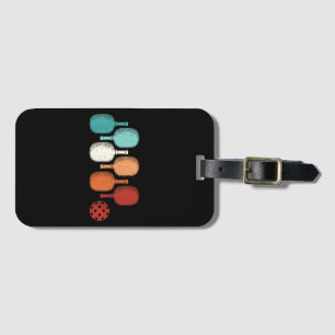 Etiqueta Para Maletas Pickleball Lover Retro Paddle Sport Vintage