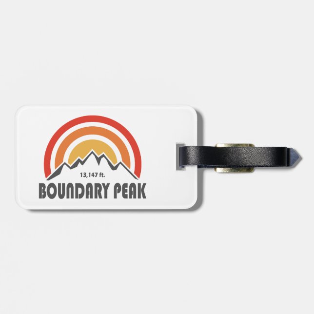 Etiqueta Para Maletas Pico Boundary Nevada (Atrás Horizontal)