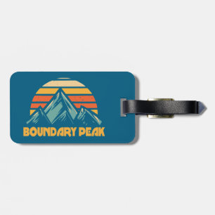 Etiqueta Para Maletas Pico Boundary Nevada Retro Turquesa
