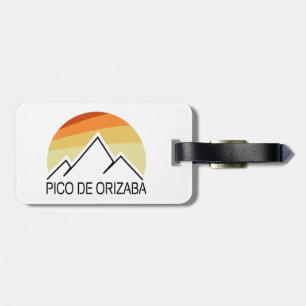 Etiqueta Para Maletas Pico Orizaba México Retro