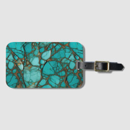 Etiqueta Para Maletas Piedras turquesas