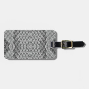 Etiqueta Para Maletas Piel de serpiente gris