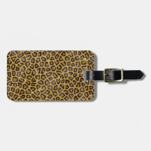 Etiqueta Para Maletas Piel del leopardo
