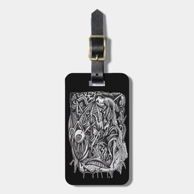 Etiqueta Para Maletas Pierced, por Brian Benson (Frente Vertical)