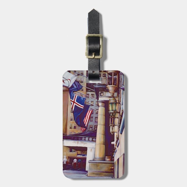 Etiqueta Para Maletas Pilares de la Plaza (Frente Vertical)