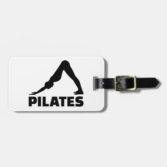 Etiqueta Para Maletas Pilates (Frente Horizontal)
