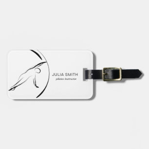 Etiqueta Para Maletas Pilates Instructor Pilates Pose