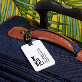 Etiqueta Para Maletas Piloto de aerolíneas - Difícil definición de emple