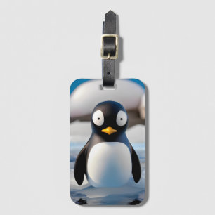 Etiqueta Para Maletas Pingüino