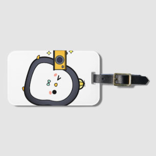 Etiqueta Para Maletas Pingüino, Cámara, Carácter