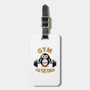 Etiqueta Para Maletas Pingüino con barbacoa