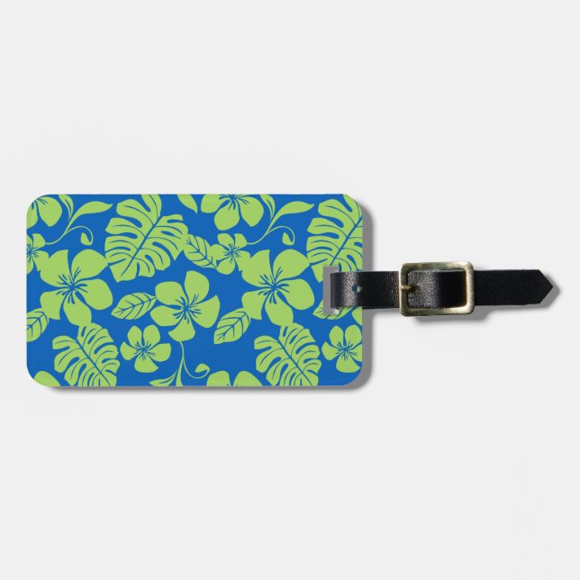 ETIQUETA PARA MALETAS PINK BIKINI (AZUL/VERDE) (Frente Horizontal)
