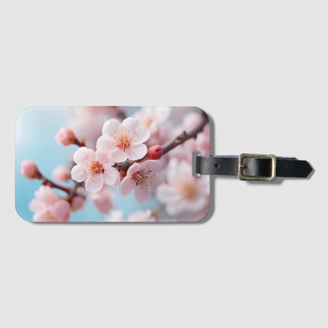 Etiqueta Para Maletas Pink Blossom Magic (Anverso horizontal)