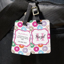 Etiqueta Para Maletas Pink Donut Luggage Tag