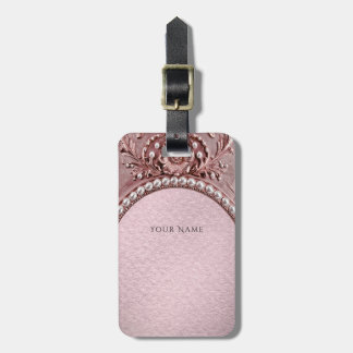 Etiqueta Para Maletas Pink Flower Luggage Tag