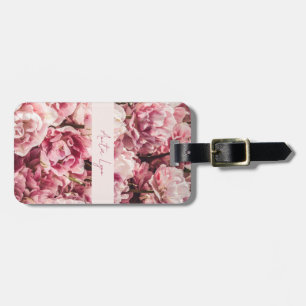 Etiqueta Para Maletas Pink Peony