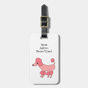 Etiqueta Para Maletas Pink Poodle